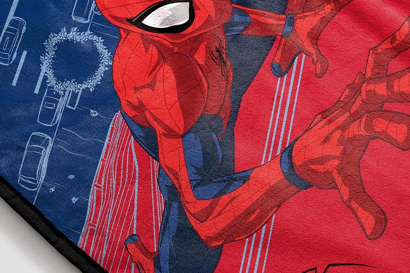 Jay Franco Plush Throw Blanket – 46" x 60" Inch Cartoon Kids Soft & Cozy Fleece Throw for Bedroom & Couch Décor, Official Licensed Product, Red - Spiderman - Image 3